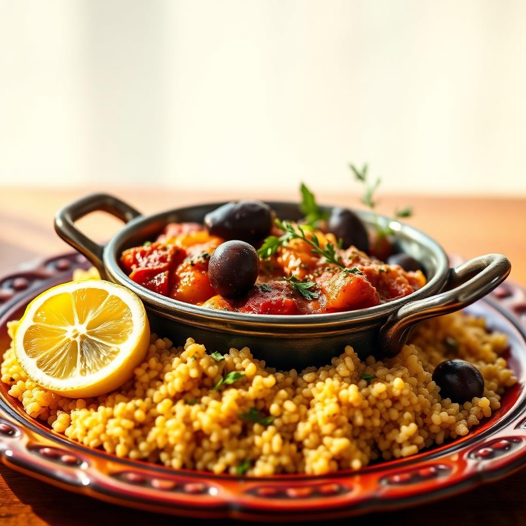 Vegetable tagine, softly spiced